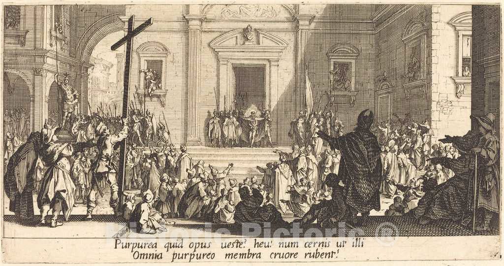 Art Print : Jacques Callot, The ECCE Homo, c. 1618 - Vintage Wall Art