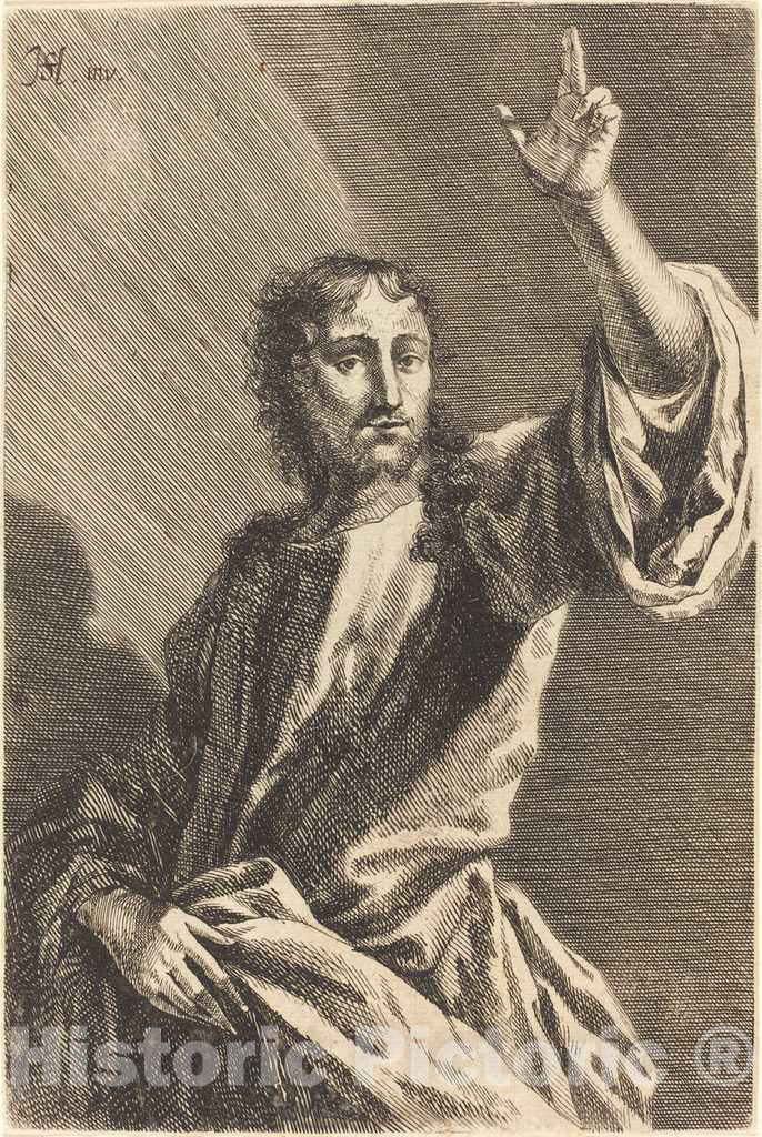 Art Print : Gabriel Ehinger, Christ The Savior, c. 1680 - Vintage Wall Art