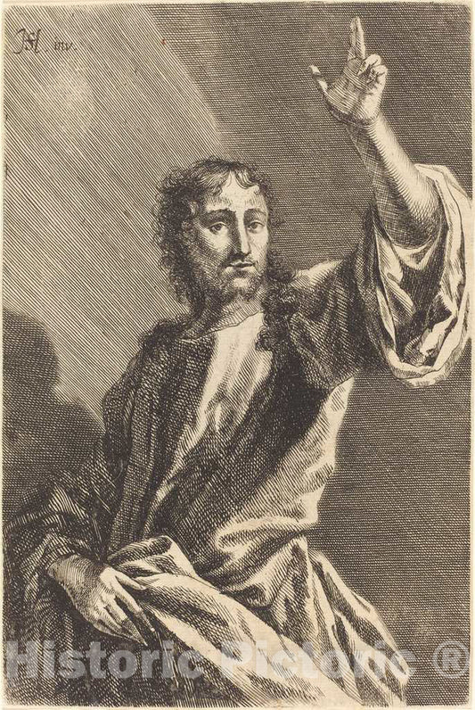 Art Print : Gabriel Ehinger, Christ The Savior, c. 1680 - Vintage Wall Art