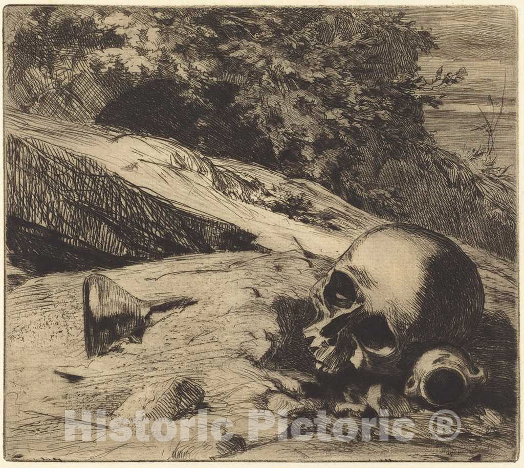 Art Print : Jules-Jacquemart, Earth, 1863 - Vintage Wall Art