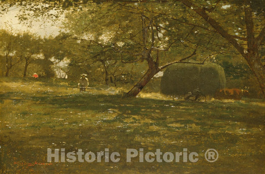 Art Print : Winslow Homer - Harvest Scene : Vintage Wall Art