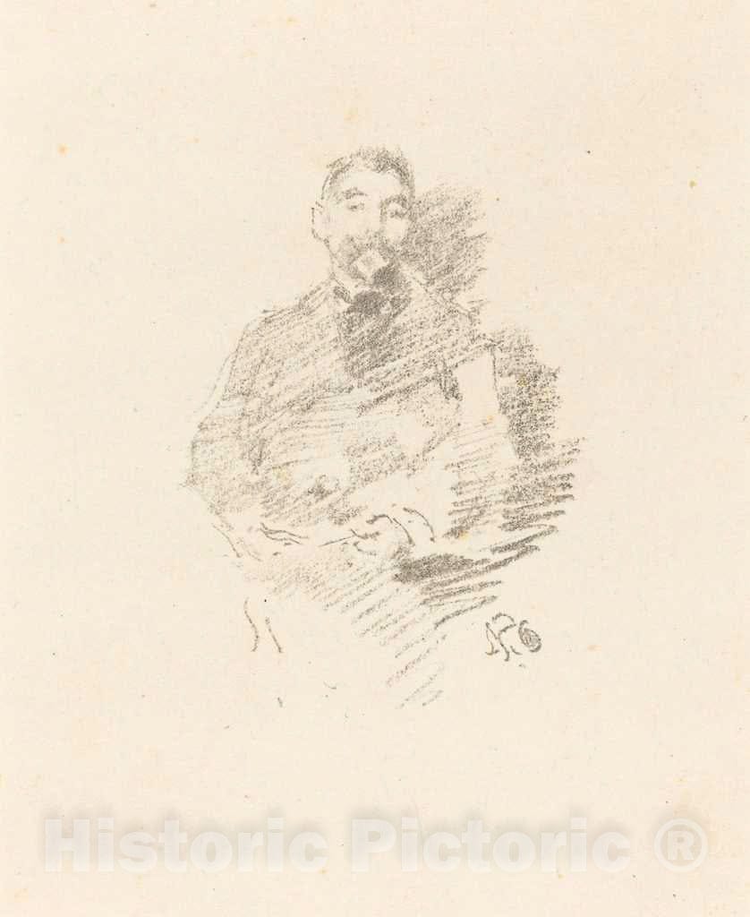 Art Print : James McNeill Whistler, StÃ©phane MallarmÃ©, 1892 - Vintage Wall Art