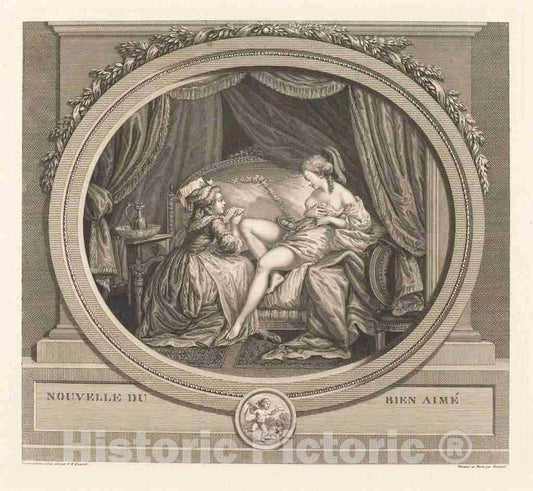 Art Print : Queverdo and Romanet, Nouvelles du bien-aime - Vintage Wall Art
