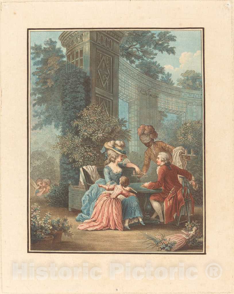 Art Print : Bonnet After Baudouin, Le Gouter - Vintage Wall Art