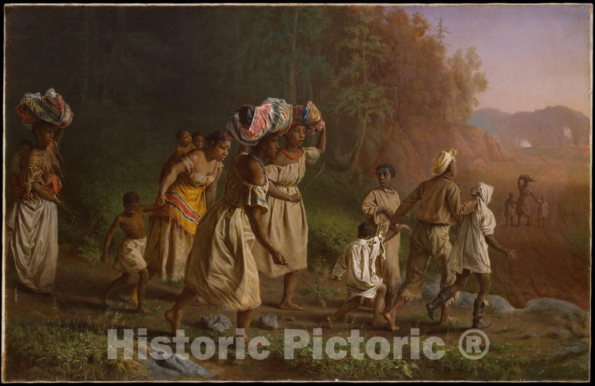 Art Print : Theodor Kaufmann - On to Liberty : Vintage Wall Art