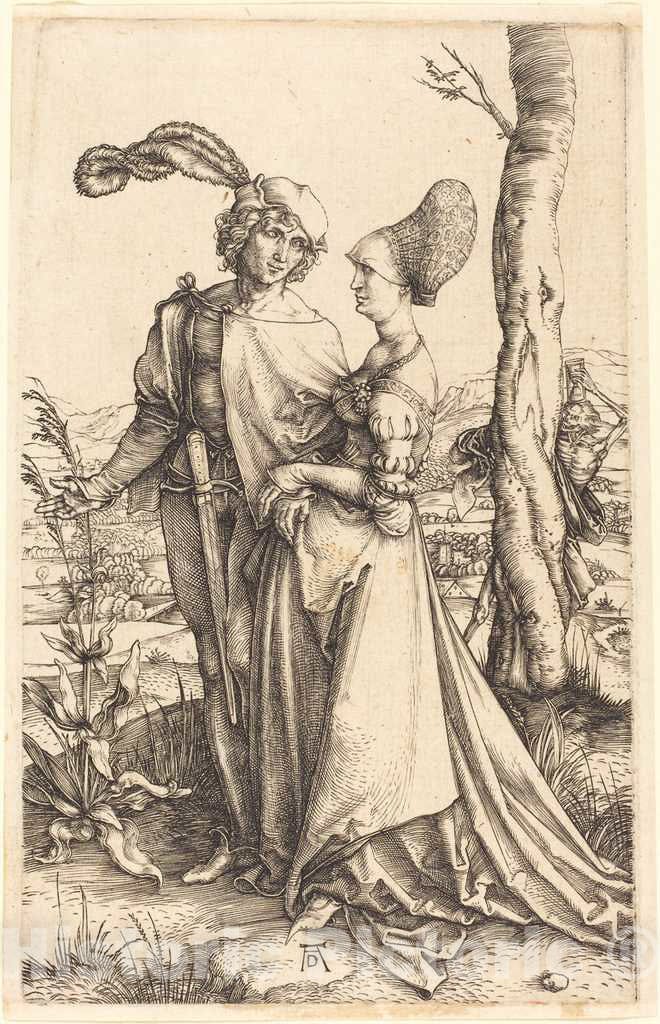 Art Print : Albrecht DÃ¼rer, Promenade, c. 1497 - Vintage Wall Art