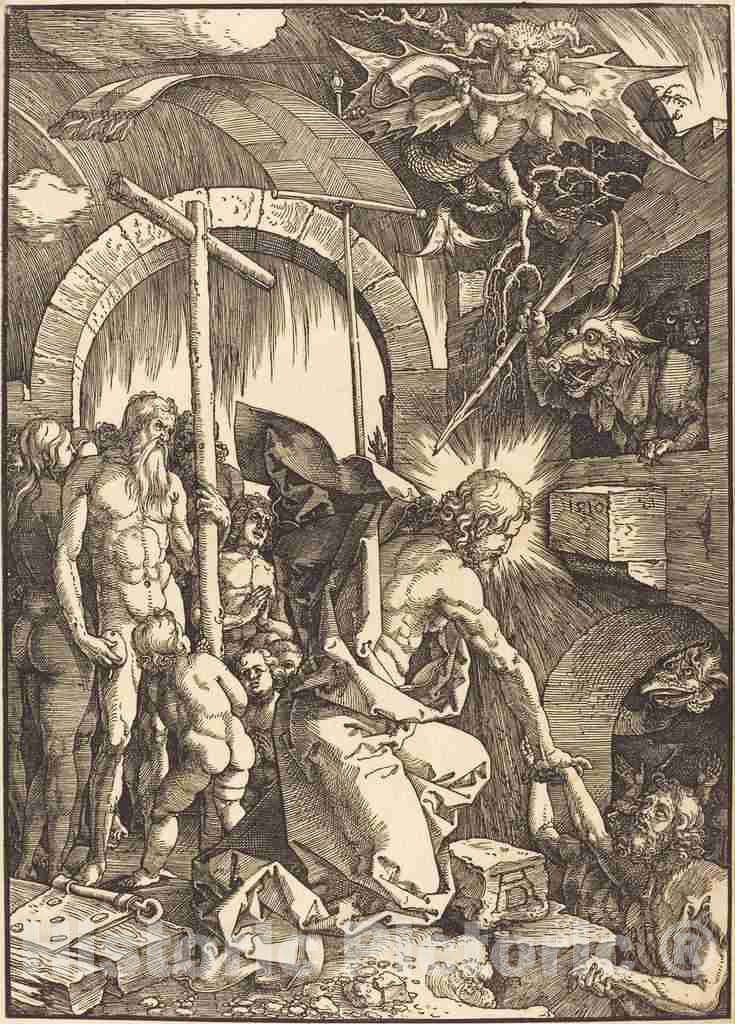 Art Print : Albrecht DÃ¼rer, Christ in Limbo, 1510 - Vintage Wall Art