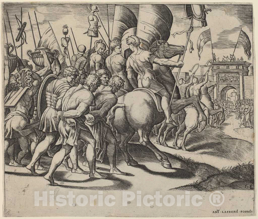 Art Print : The Triumph of Scipio - Vintage Wall Art