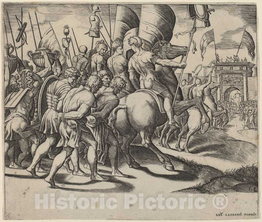 Art Print : The Triumph of Scipio - Vintage Wall Art