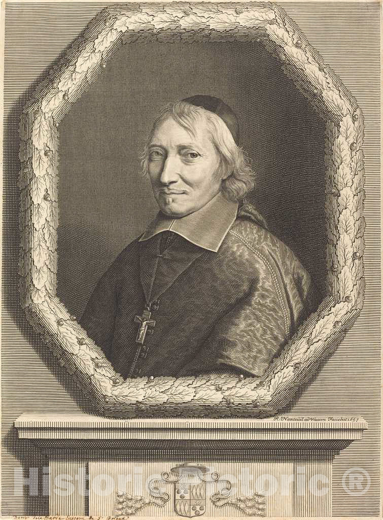 Art Print : Robert Nanteuil, Denis de La Barde, 1657 - Vintage Wall Art