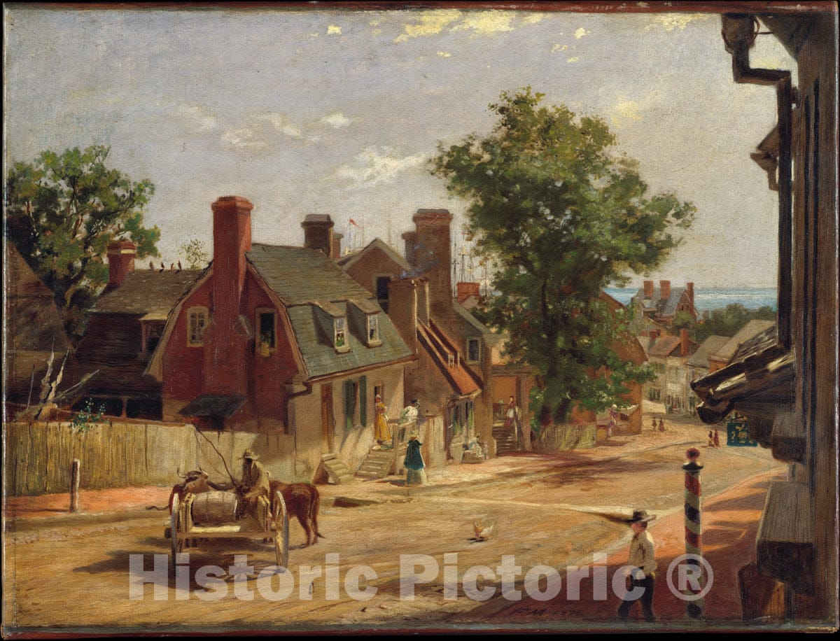 Art Print : Francis Blackwell Mayer - Old Annapolis, Francis Street : Vintage Wall Art