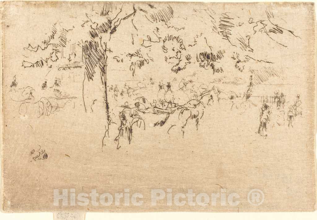 Art Print : James McNeill Whistler, Saint James's Park, c.1885 - Vintage Wall Art
