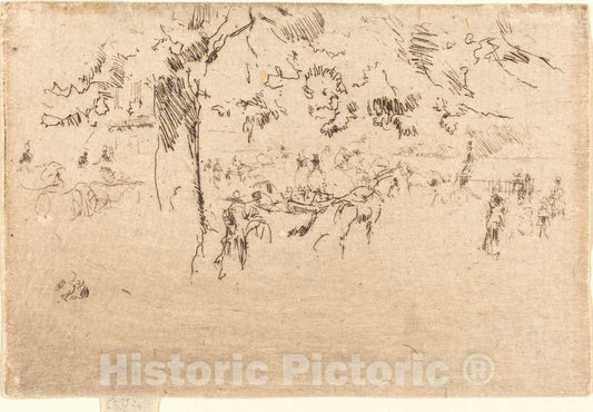 Art Print : James McNeill Whistler, Saint James's Park, c.1885 - Vintage Wall Art