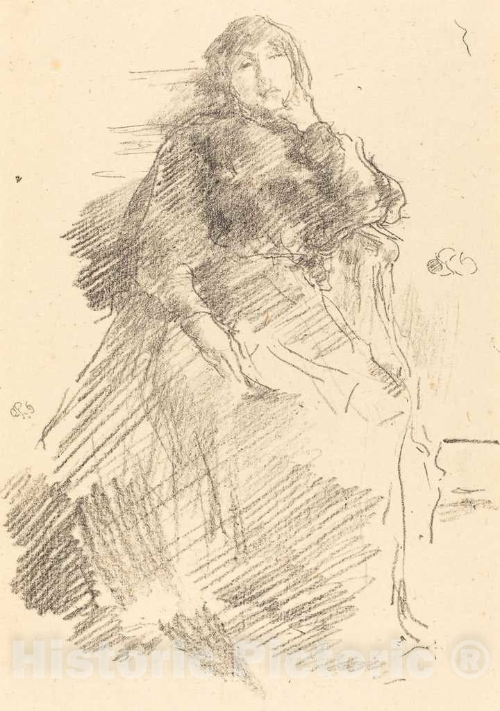 Art Print : James McNeill Whistler, La Belle Dame Paresseuse, 1894 - Vintage Wall Art