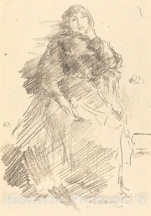 Art Print : James McNeill Whistler, La Belle Dame Paresseuse, 1894 - Vintage Wall Art