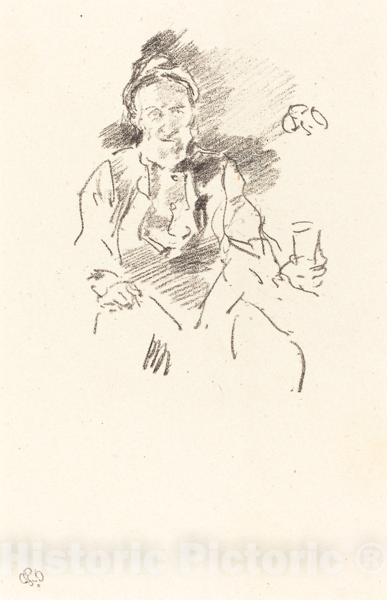 Art Print : James McNeill Whistler, The Master Smith, 1895 - Vintage Wall Art