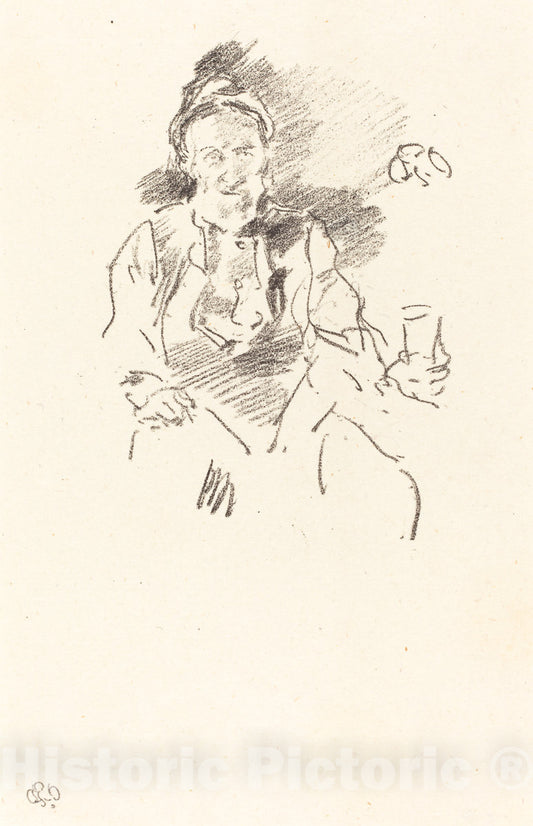 Art Print : James McNeill Whistler, The Master Smith, 1895 - Vintage Wall Art