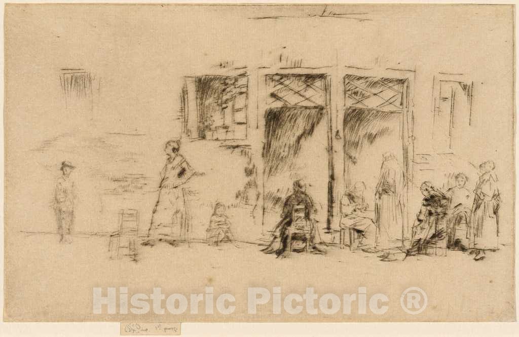 Art Print : James McNeill Whistler, Old Women, c.1880 - Vintage Wall Art