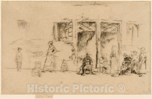 Art Print : James McNeill Whistler, Old Women, c.1880 - Vintage Wall Art