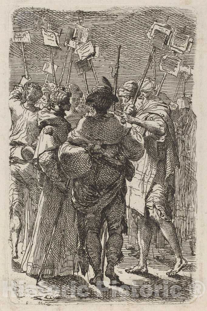 Art Print : Gaetano Gandolfi, The Pilgrims - Vintage Wall Art