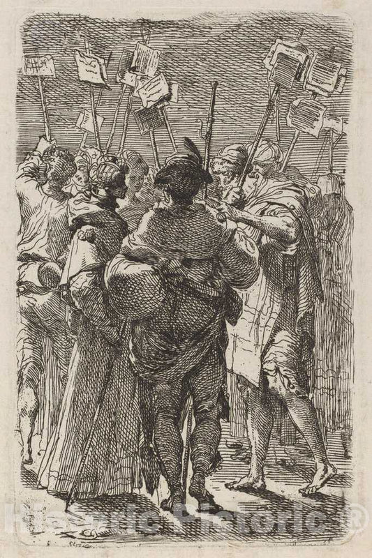 Art Print : Gaetano Gandolfi, The Pilgrims - Vintage Wall Art