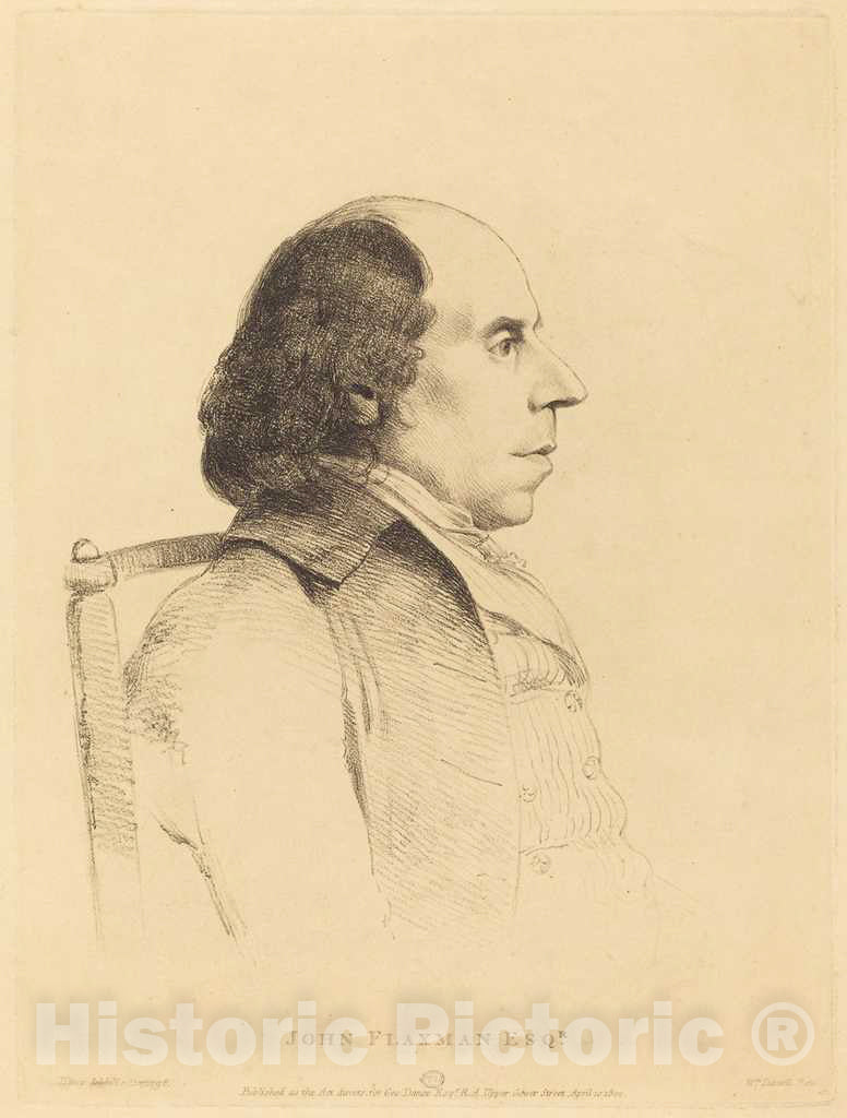 Art Print : Daniell After Dance II, John Flaxman, 1796 - Vintage Wall Art