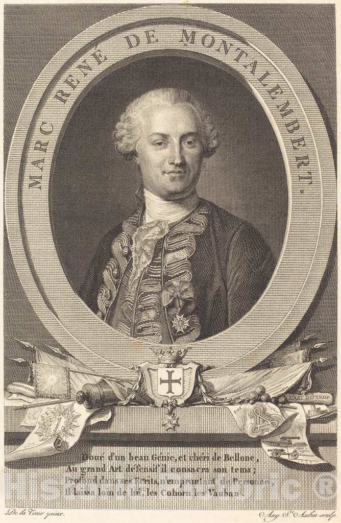 Art Print : Aubin After De La Tour, Marc Rene de Montalembert, 1793 - Vintage Wall Art