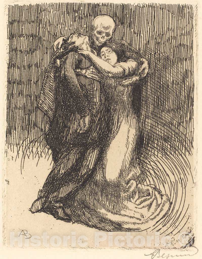 Art Print : Albert Besnard, Love Consecrated (Elle consacre L'Amour), 1900 - Vintage Wall Art