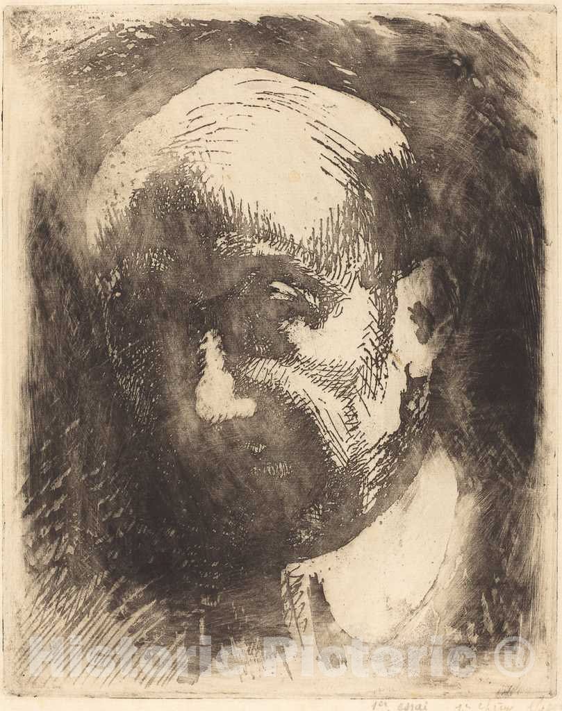 Art Print : Albert Besnard, Gabriele D'Annunzio, 1917 - Vintage Wall Art