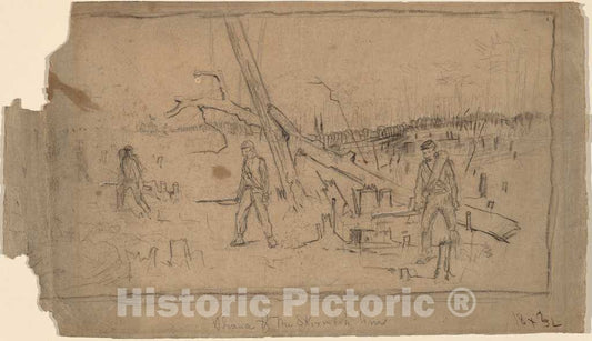 Art Print : Winslow Homer, Advance of The Skirmish Line, 1864 - Vintage Wall Art
