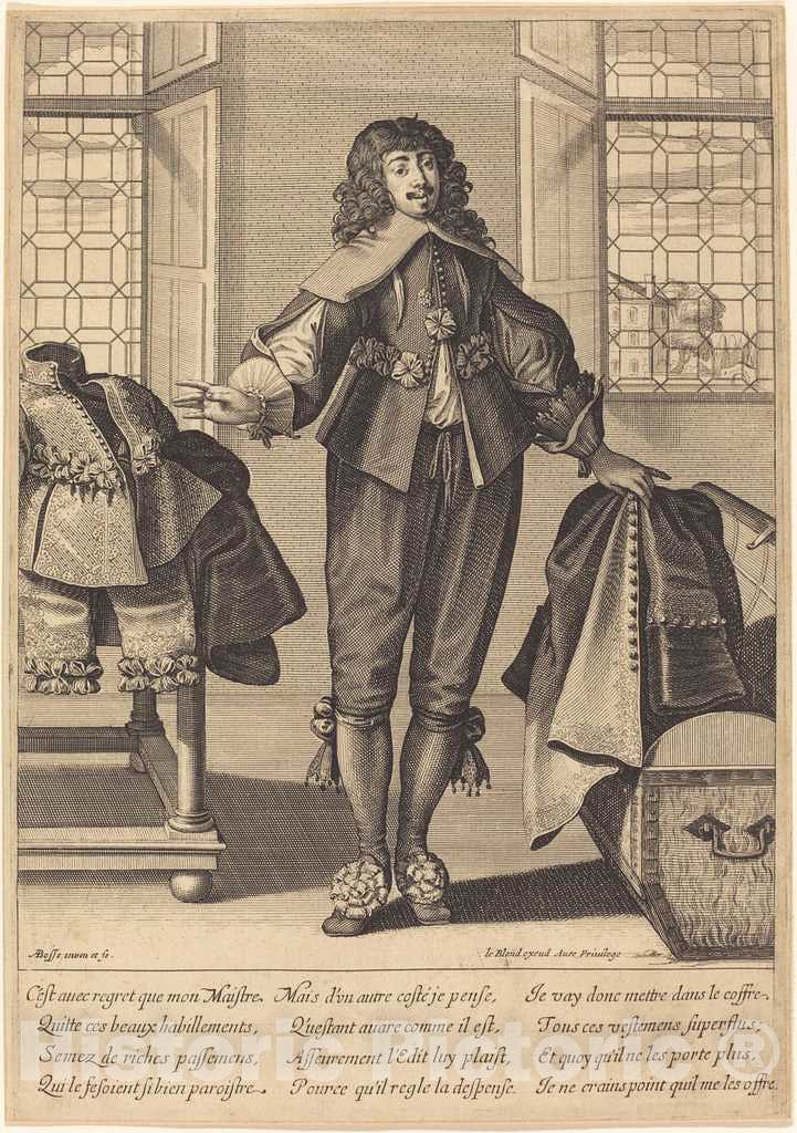Art Print : Abraham Bosse, The Valet - Vintage Wall Art