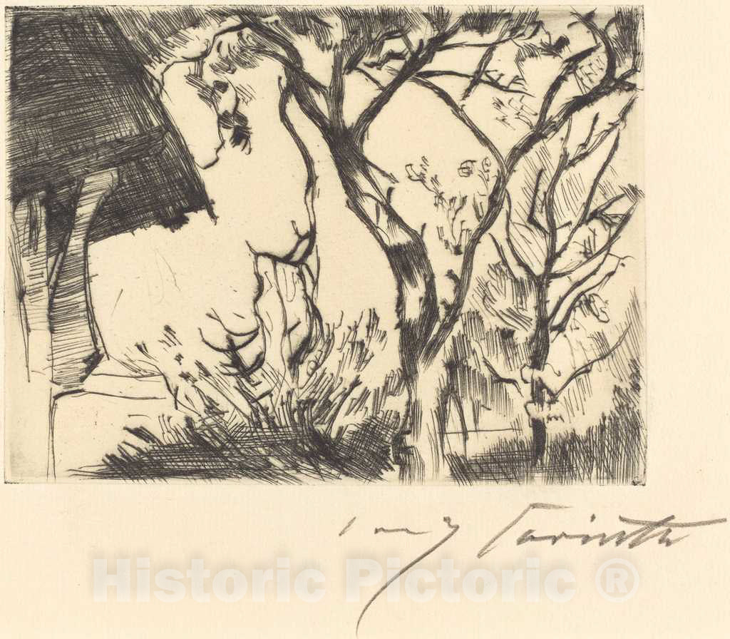 Art Print : Lovis Corinth, Corner of a House (Hausecke), 1918 - Vintage Wall Art