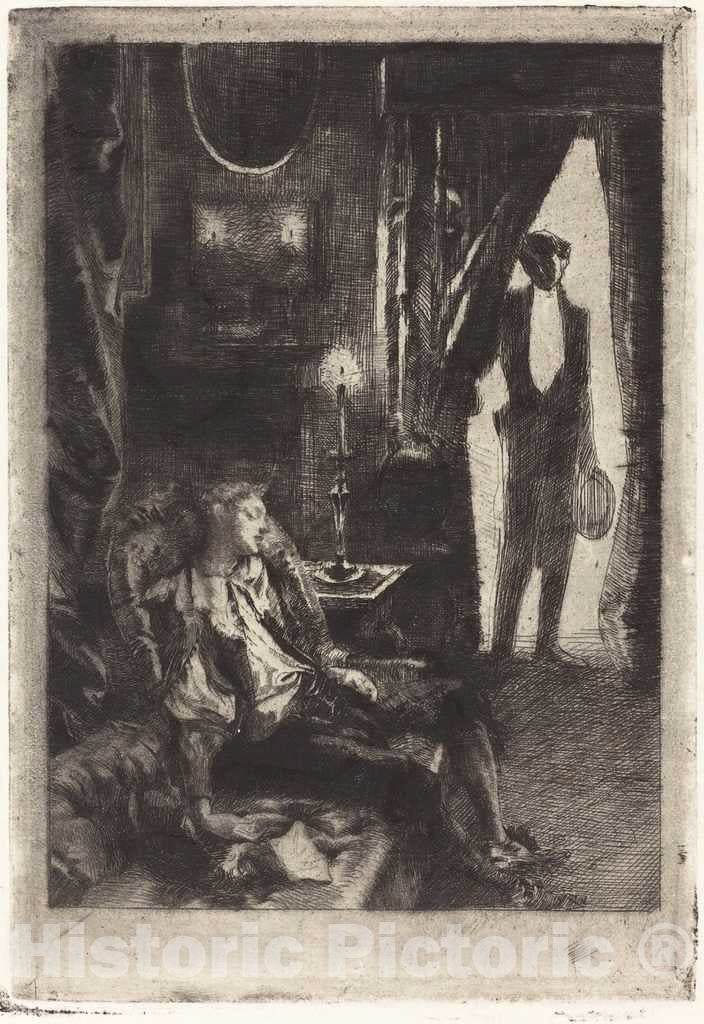 Art Print : Albert Besnard, Iza Sleeping (Le Sommeil d'Iza), 1885 - Vintage Wall Art