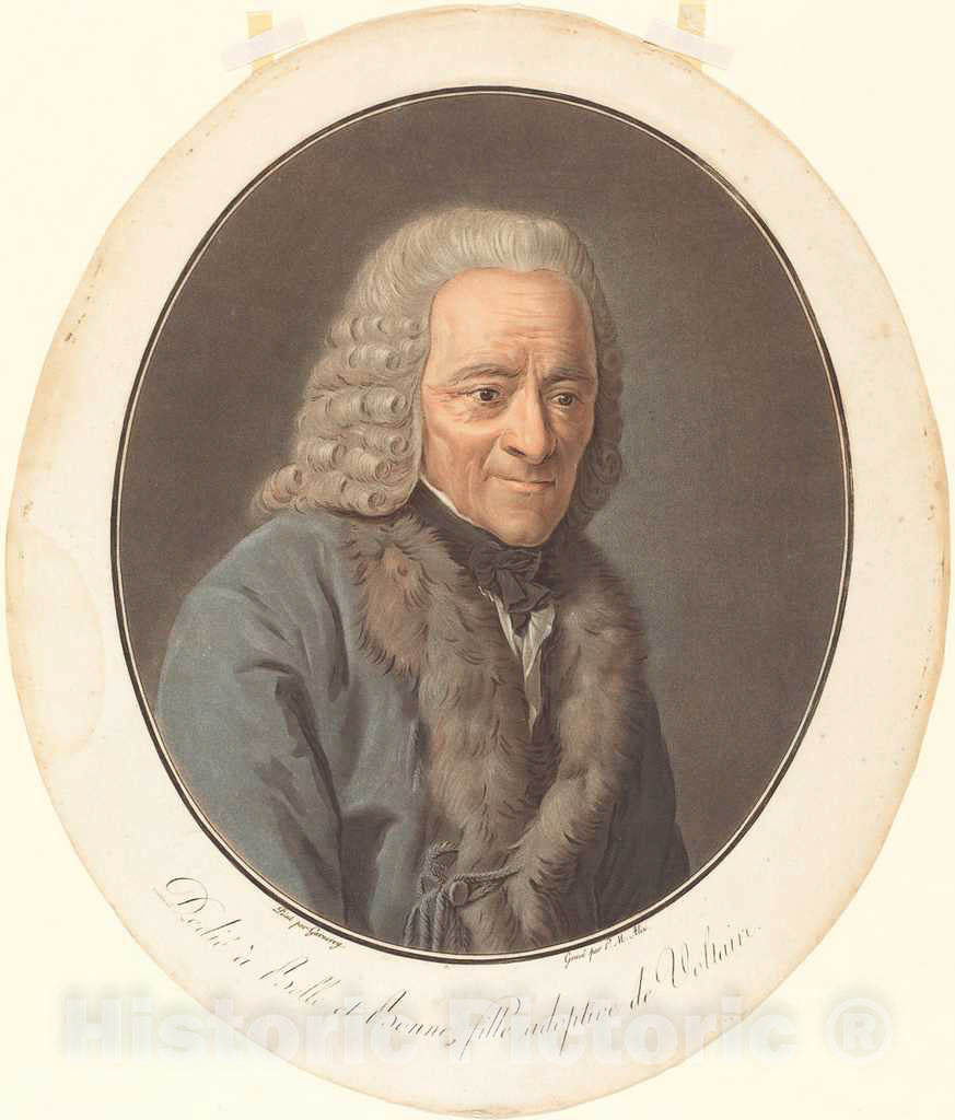 Art Print : Michel Alix, Voltaire - Vintage Wall Art