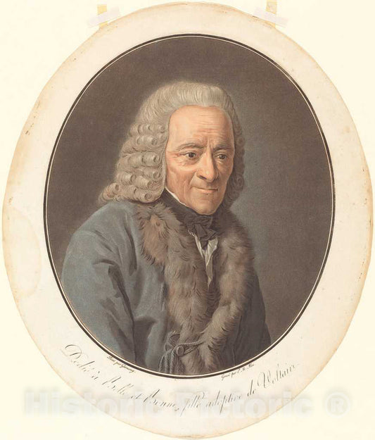 Art Print : Michel Alix, Voltaire - Vintage Wall Art