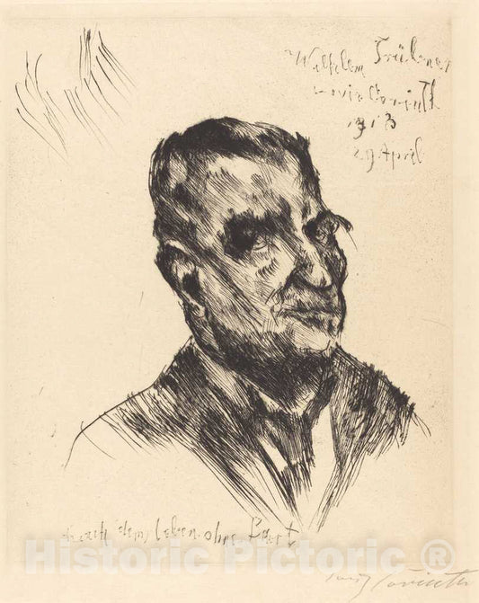 Art Print : Lovis Corinth, Wilhelm TrÃ¼bner, 1913 - Vintage Wall Art