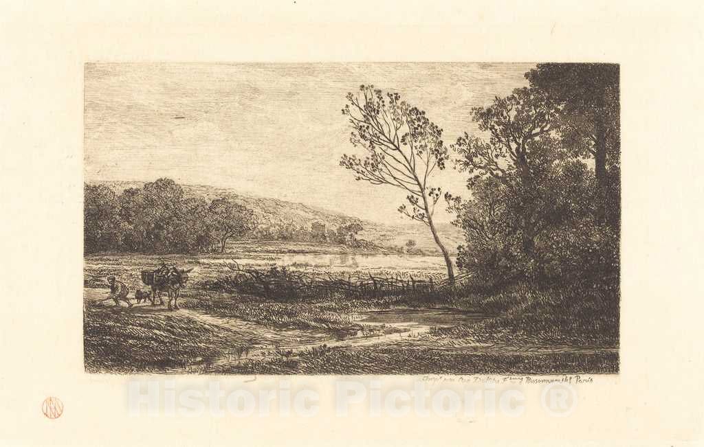 Art Print : Charles-FranÃ§ois Daubigny, Autumn (L'Automne), 1848 - Vintage Wall Art