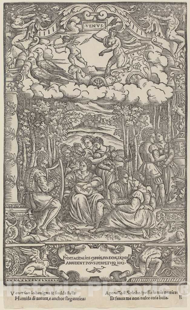 Art Print : Gabriele Giolito de' Ferrara, Venus, 1534 - Vintage Wall Art