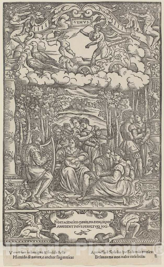 Art Print : Gabriele Giolito de' Ferrara, Venus, 1534 - Vintage Wall Art
