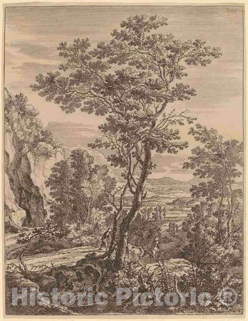 Art Print : Jan Both, The Large Tree - Vintage Wall Art