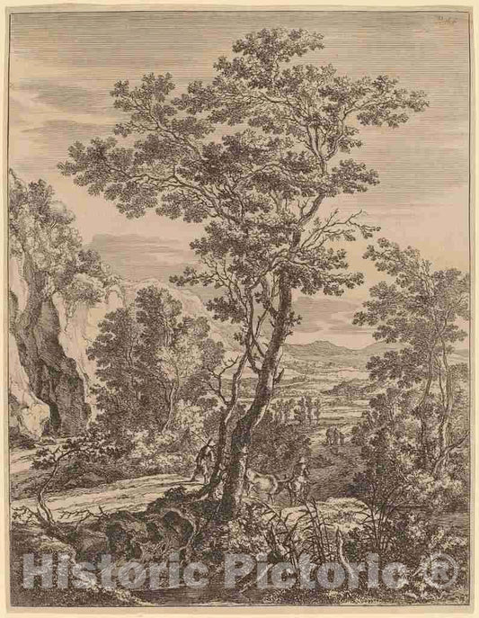 Art Print : Jan Both, The Large Tree - Vintage Wall Art