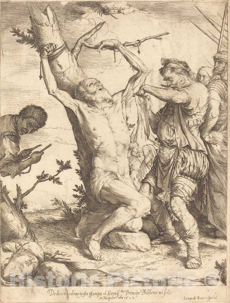 Art Print : Jusepe de Ribera, The Martyrdom of Saint Bartholomew, 1624 - Vintage Wall Art