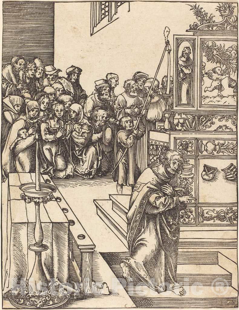 Art Print : Lucas Cranach The Elder, Saint John The Evangelist - Vintage Wall Art