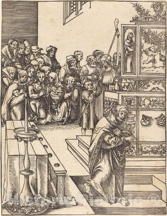 Art Print : Lucas Cranach The Elder, Saint John The Evangelist - Vintage Wall Art
