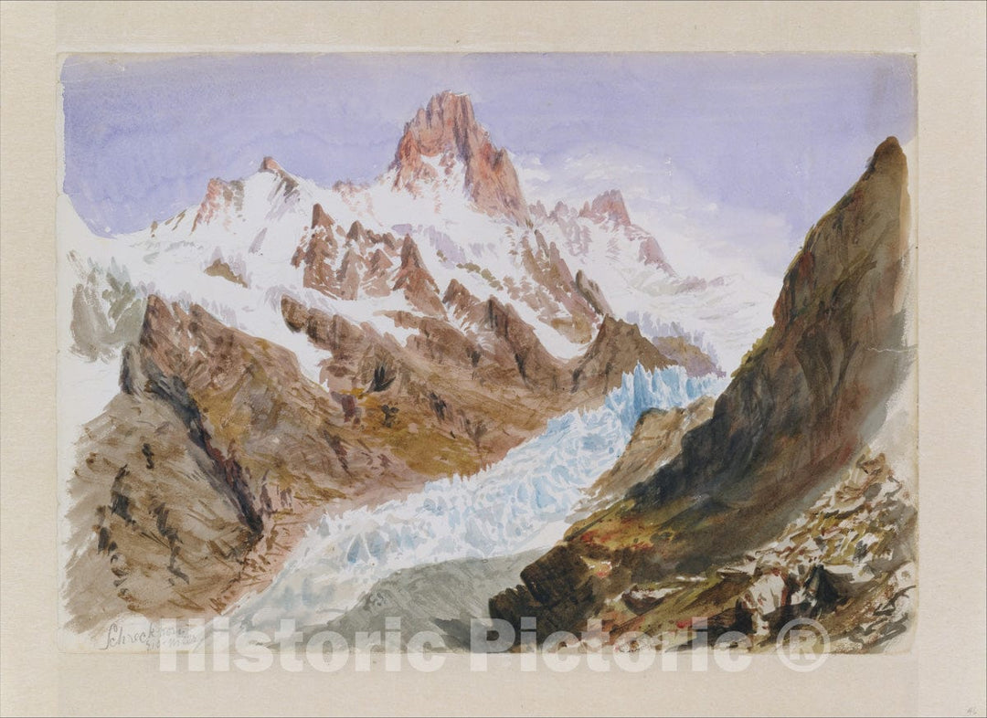 Art Print : John Singer Sargent - Splendid Mountain Watercolours Sketchbook - Cover : Vintage Wall Art