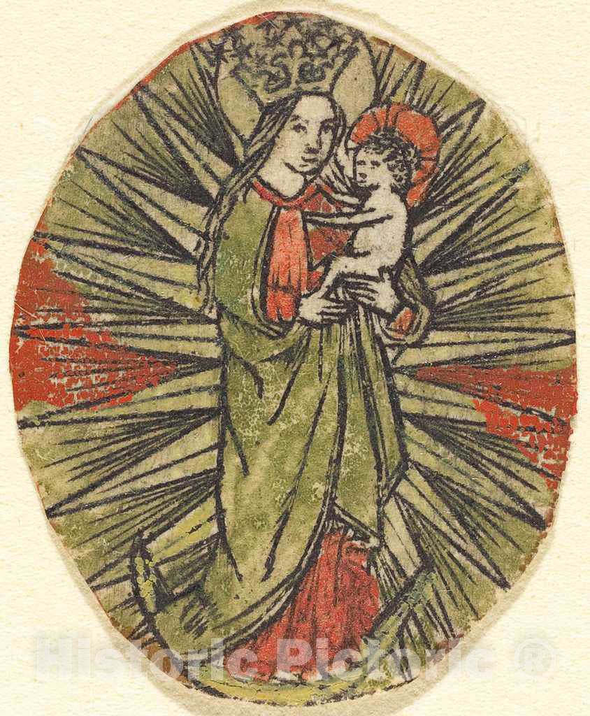 Art Print : Madonna and Child, c.1460 - Vintage Wall Art