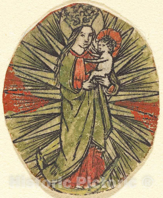 Art Print : Madonna and Child, c.1460 - Vintage Wall Art