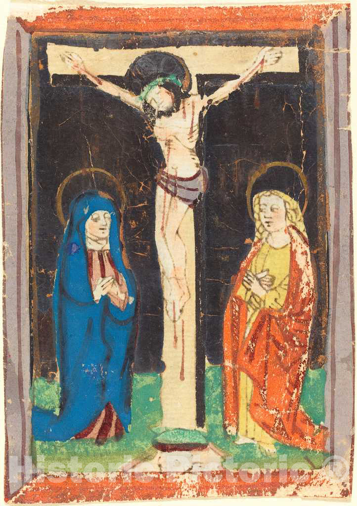 Art Print : Christ on The Cross, c. 1460 - Vintage Wall Art