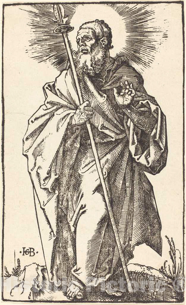 Art Print : Hans Baldung Grien, Saint Thomas, 1519 - Vintage Wall Art