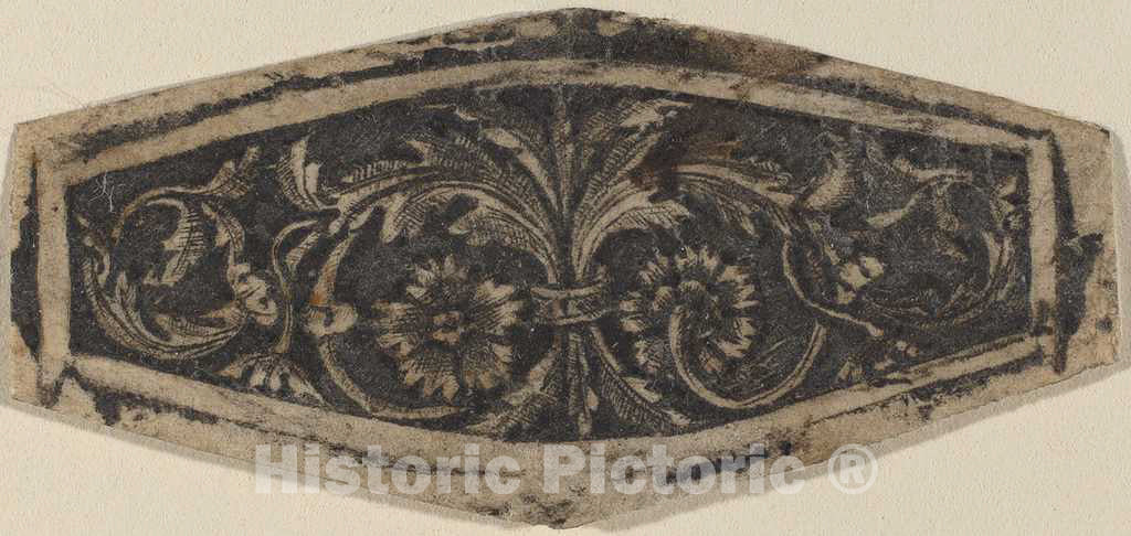 Art Print : Circle of Francesco Francia, Ornament in Hexagonal Shape, c.1495 - Vintage Wall Art